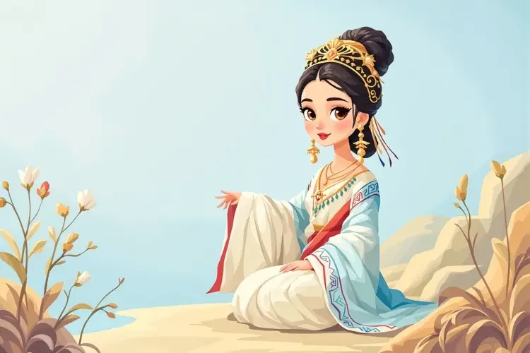 疑似某女星新剧定妆照流出，造型惊艳
